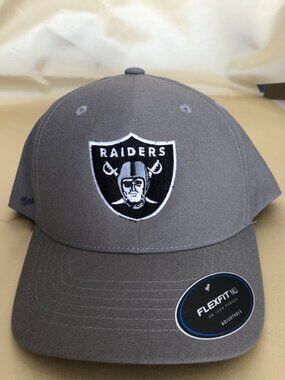 Las Vegas Raiders Grey FlexFit Snapback Hats!